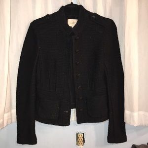 LOFT Knitted Button-Up Jacket